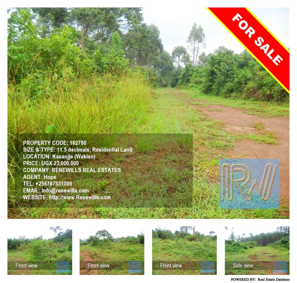 Residential Land  for sale in Kasanjje Wakiso Uganda, code: 162780