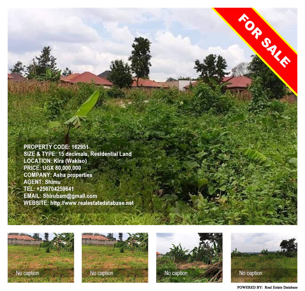 Residential Land  for sale in Kira Wakiso Uganda, code: 162951
