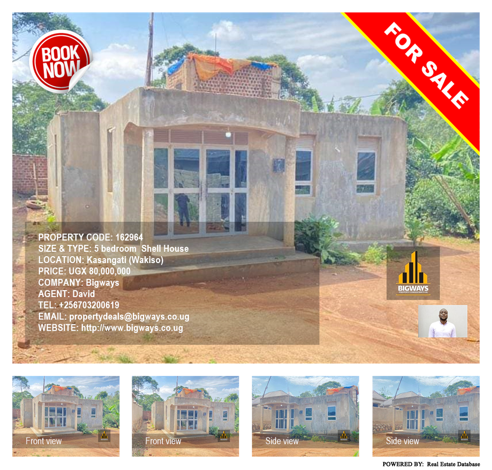 5 bedroom Shell House  for sale in Kasangati Wakiso Uganda, code: 162964
