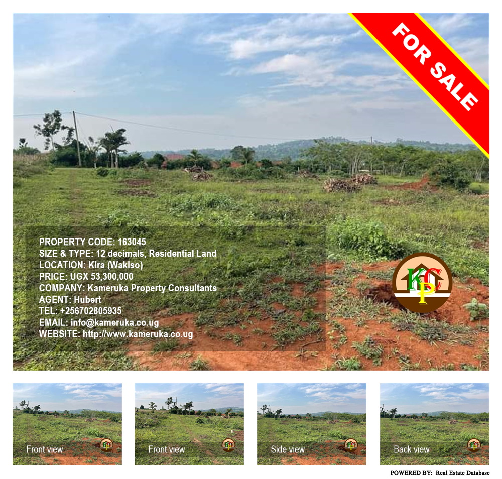 Residential Land  for sale in Kira Wakiso Uganda, code: 163045