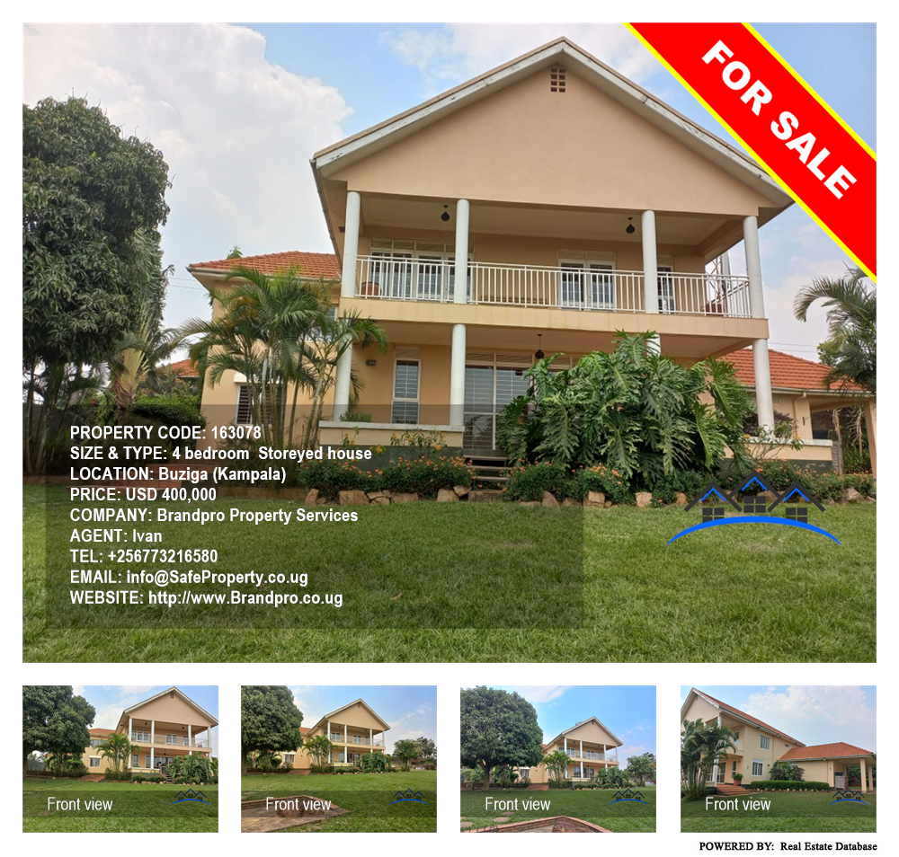 4 bedroom Storeyed house  for sale in Buziga Kampala Uganda, code: 163078