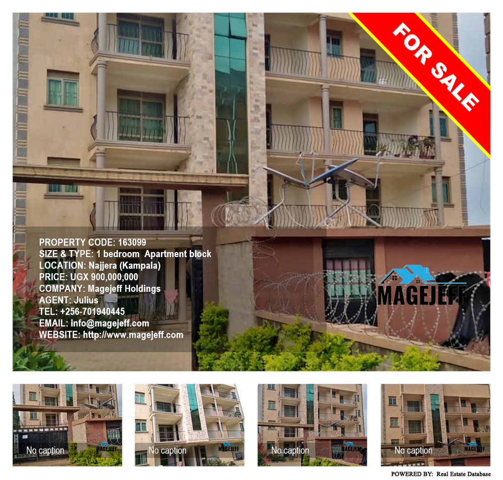 1 bedroom Apartment block  for sale in Najjera Kampala Uganda, code: 163099