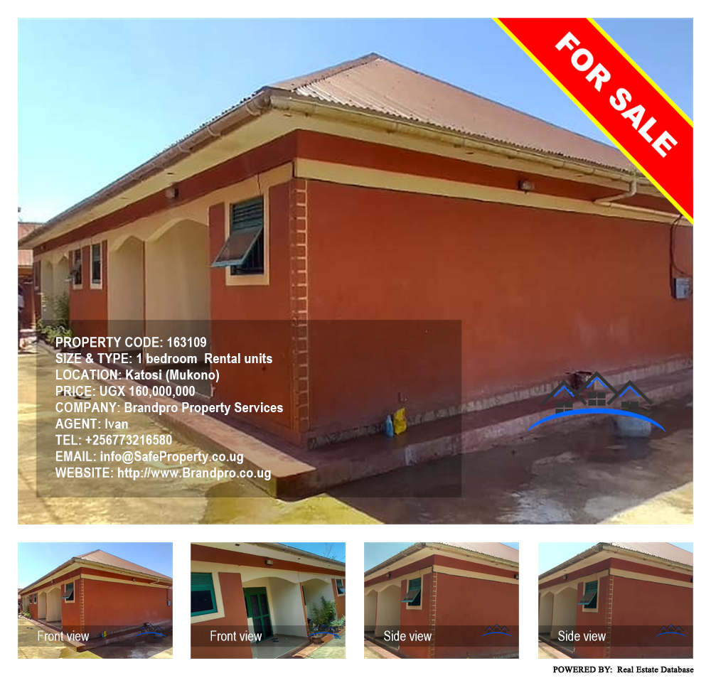 1 bedroom Rental units  for sale in Katosi Mukono Uganda, code: 163109