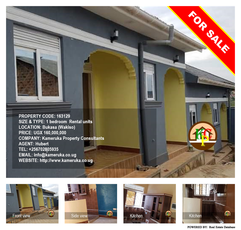 1 bedroom Rental units  for sale in Bukasa Wakiso Uganda, code: 163129
