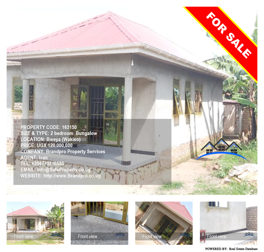 2 bedroom Bungalow  for sale in Bweya Wakiso Uganda, code: 163150