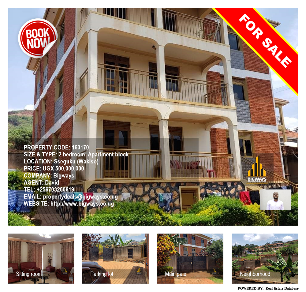 2 bedroom Apartment block  for sale in Seguku Wakiso Uganda, code: 163170