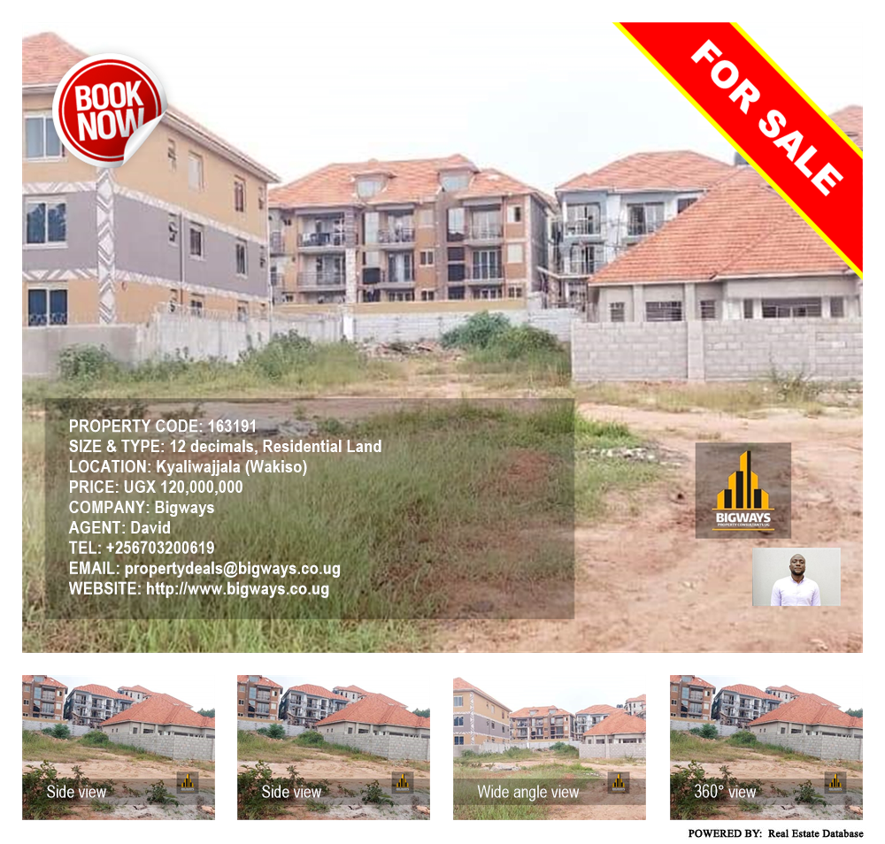 Residential Land  for sale in Kyaliwajjala Wakiso Uganda, code: 163191