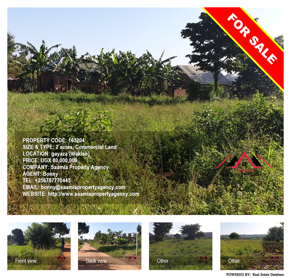 Commercial Land  for sale in Gayaza Wakiso Uganda, code: 163204