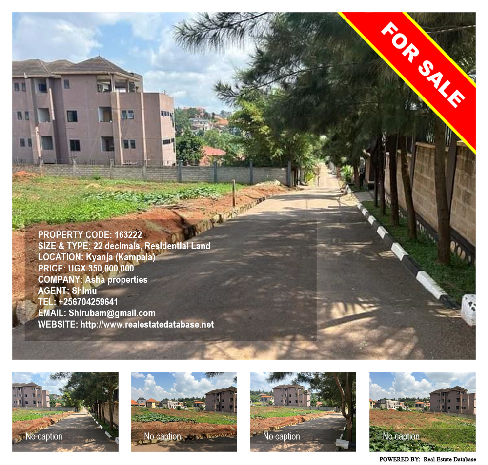 Residential Land  for sale in Kyanja Kampala Uganda, code: 163222