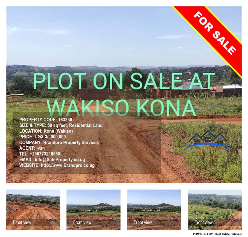 Residential Land  for sale in Kona Wakiso Uganda, code: 163236
