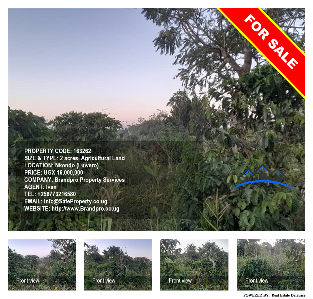 Agricultural Land  for sale in Nkondo Luweero Uganda, code: 163262