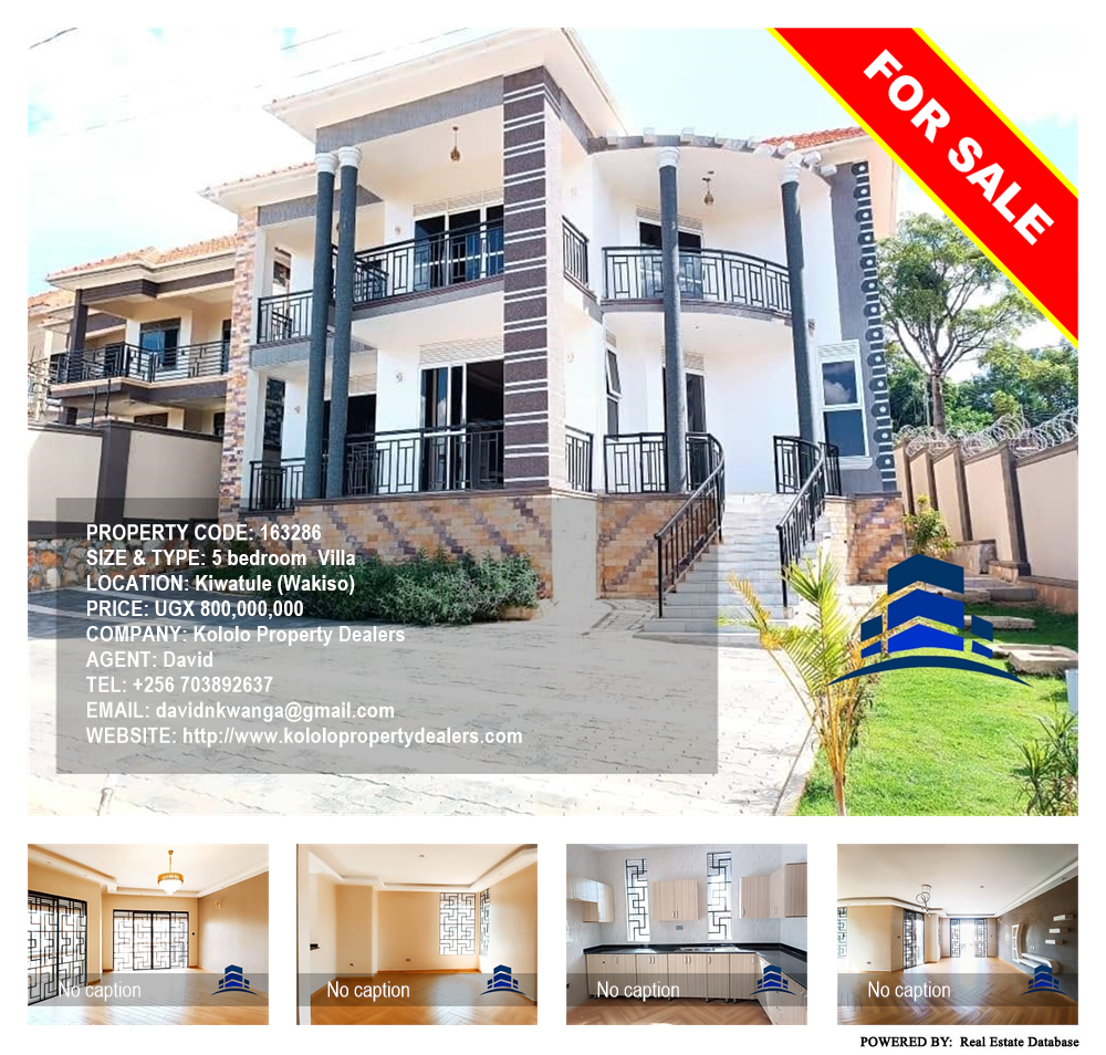 5 bedroom Villa  for sale in Kiwaatule Wakiso Uganda, code: 163286