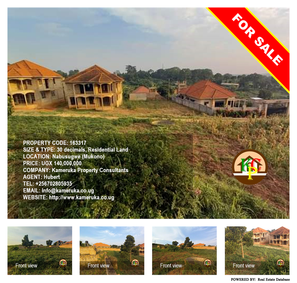 Residential Land  for sale in Nabusugwe Mukono Uganda, code: 163317
