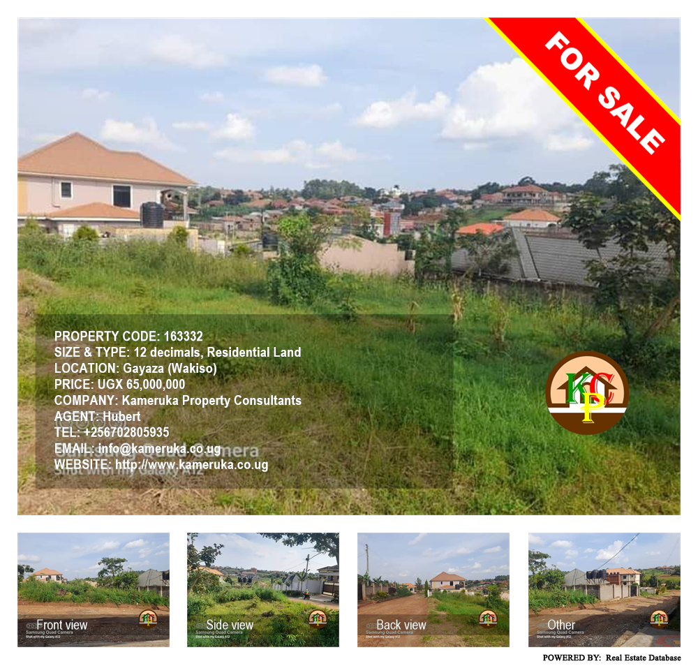 Residential Land  for sale in Gayaza Wakiso Uganda, code: 163332
