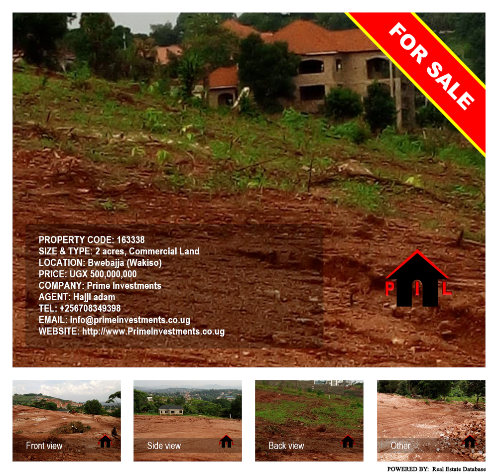 Commercial Land  for sale in Bwebajja Wakiso Uganda, code: 163338