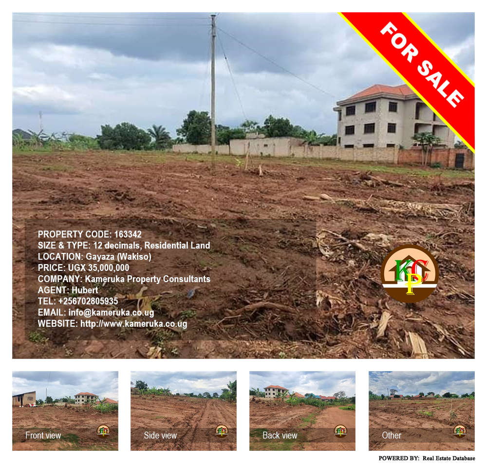 Residential Land  for sale in Gayaza Wakiso Uganda, code: 163342