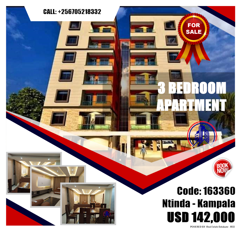 3 bedroom Apartment  for sale in Ntinda Kampala Uganda, code: 163360