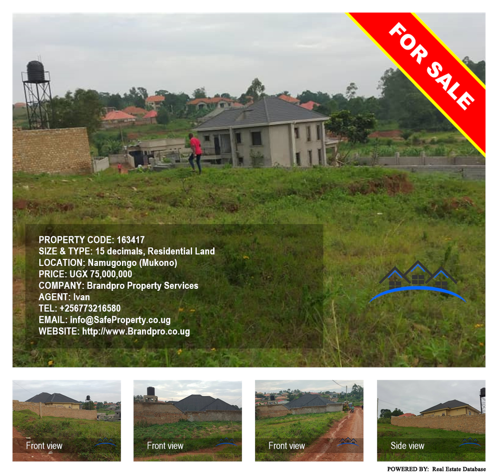 Residential Land  for sale in Namugongo Mukono Uganda, code: 163417