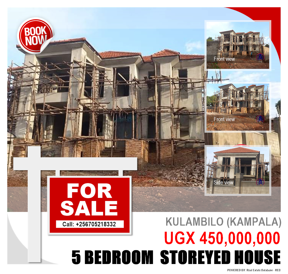 5 bedroom Storeyed house  for sale in Kulambilo Kampala Uganda, code: 163426