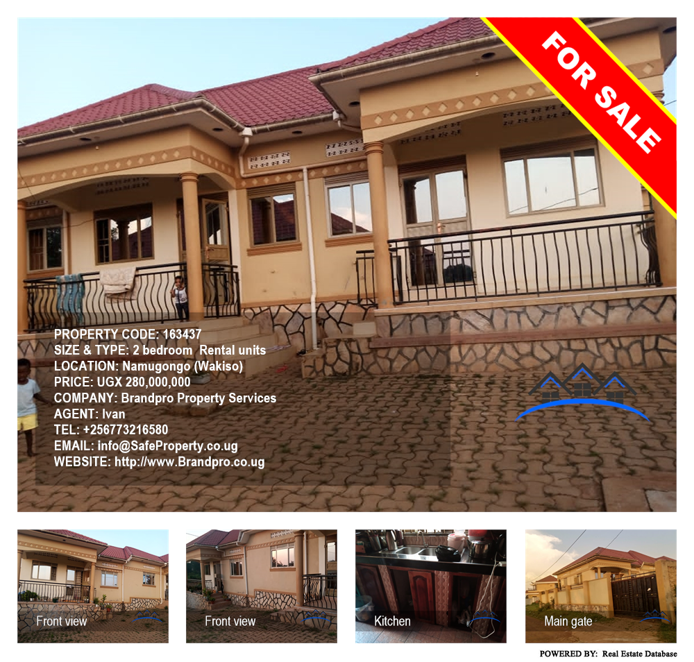 2 bedroom Rental units  for sale in Namugongo Wakiso Uganda, code: 163437