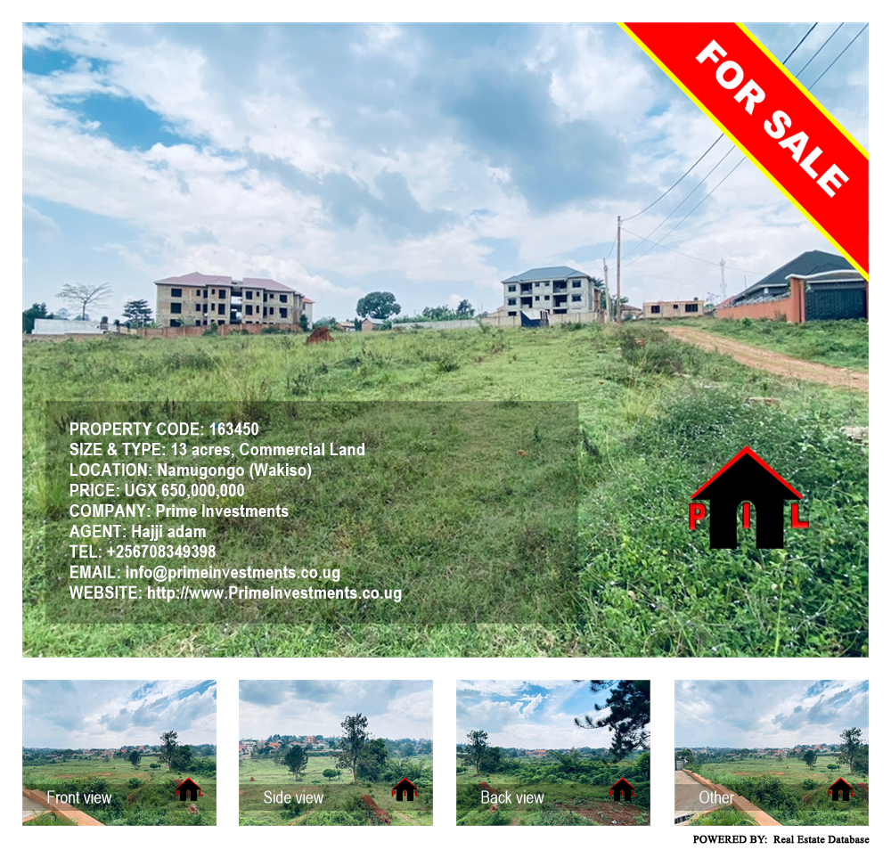 Commercial Land  for sale in Namugongo Wakiso Uganda, code: 163450