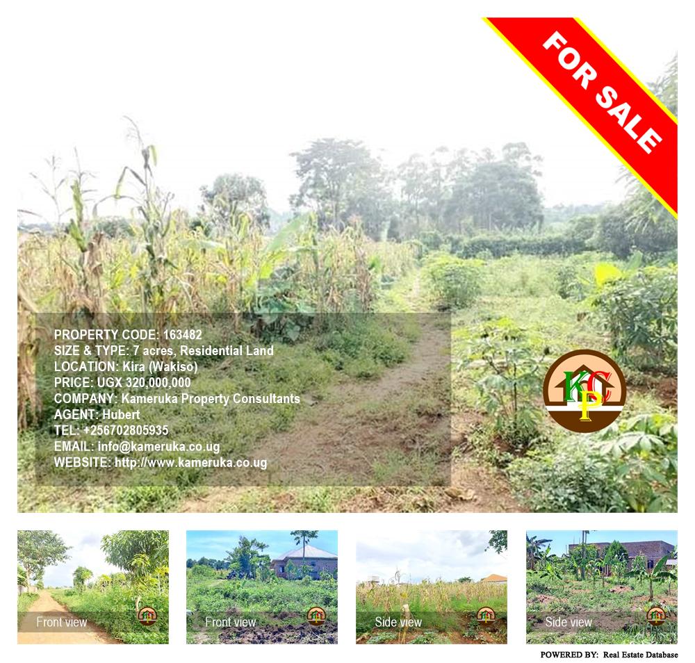 Residential Land  for sale in Kira Wakiso Uganda, code: 163482