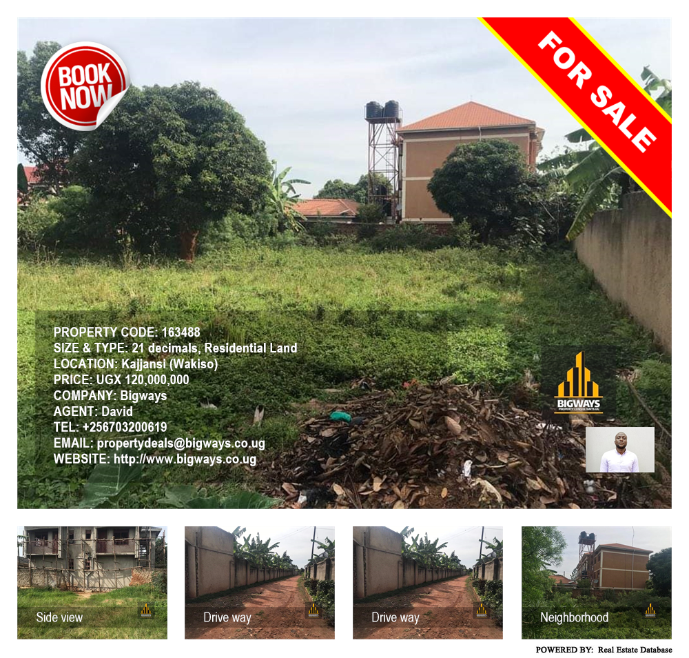 Residential Land  for sale in Kajjansi Wakiso Uganda, code: 163488
