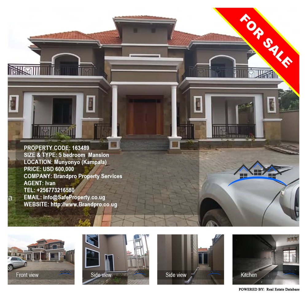 5 bedroom Mansion  for sale in Munyonyo Kampala Uganda, code: 163489
