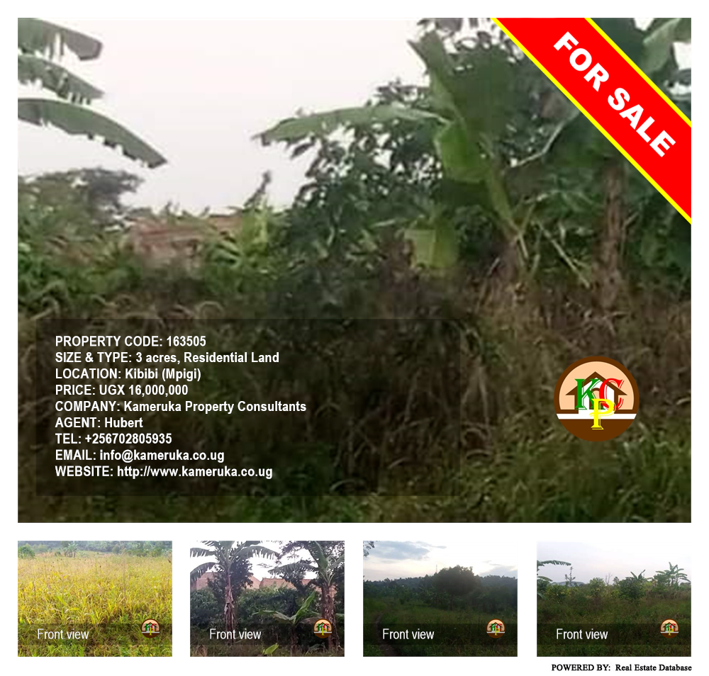 Residential Land  for sale in Kibibi Mpigi Uganda, code: 163505