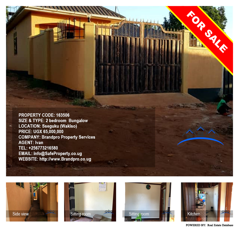 2 bedroom Bungalow  for sale in Seguku Wakiso Uganda, code: 163506
