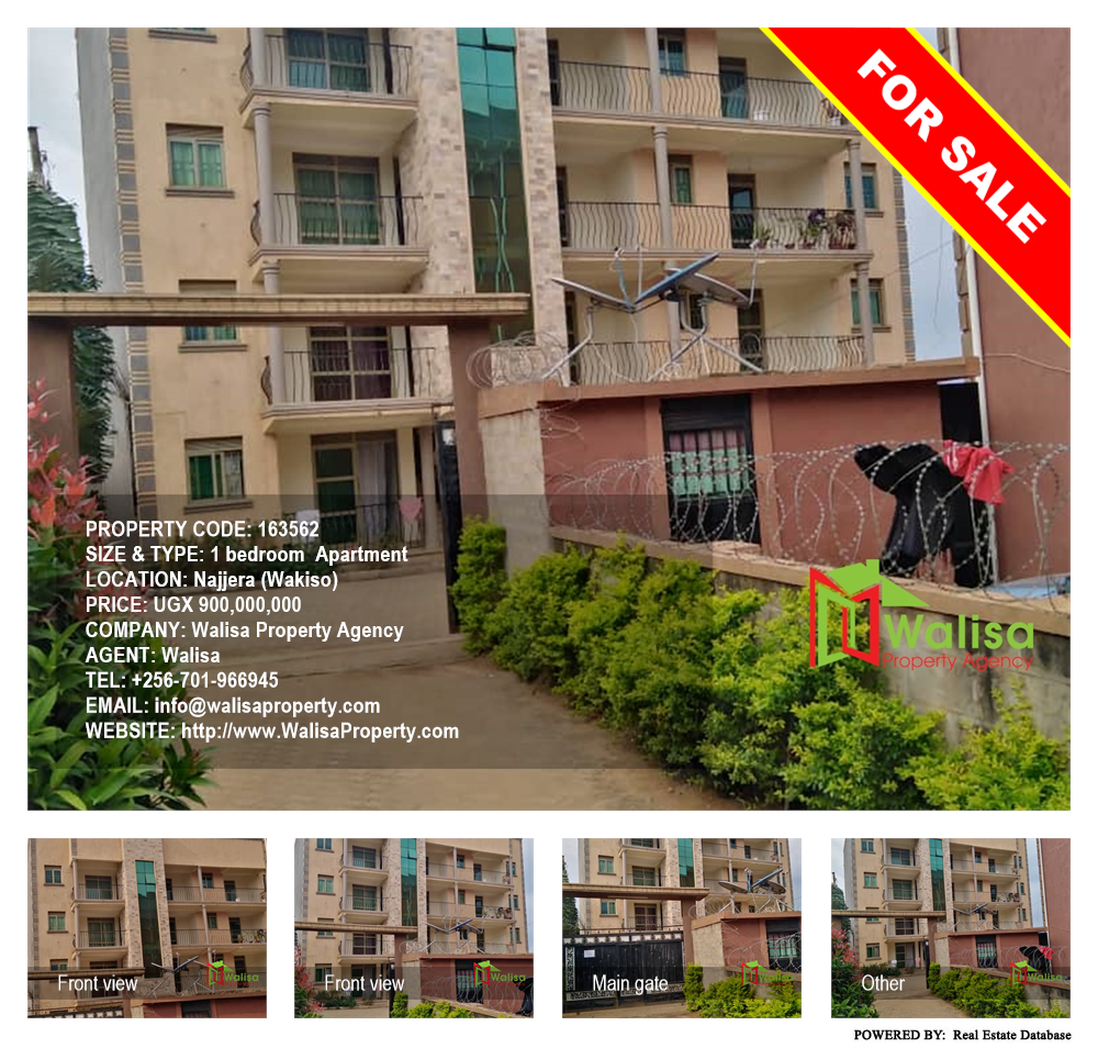 1 bedroom Apartment  for sale in Najjera Wakiso Uganda, code: 163562