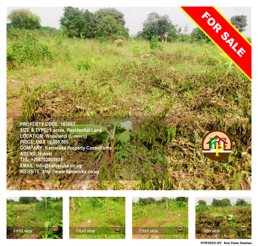 Residential Land  for sale in Wobulenzi Luweero Uganda, code: 163563