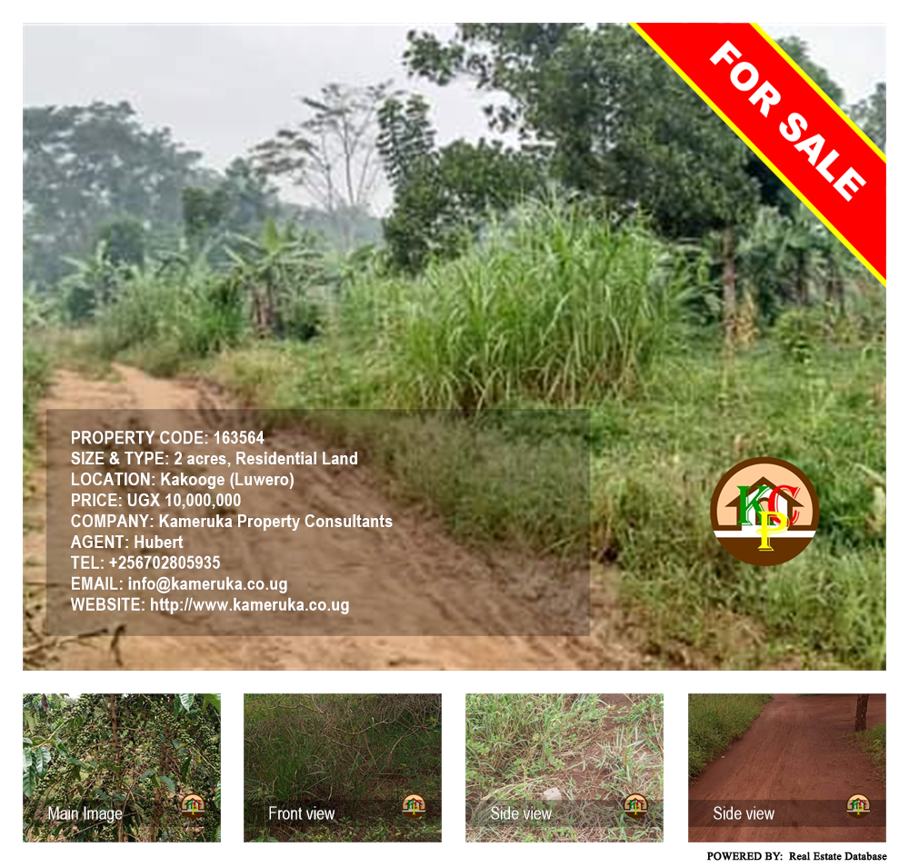Residential Land  for sale in Kakooge Luweero Uganda, code: 163564