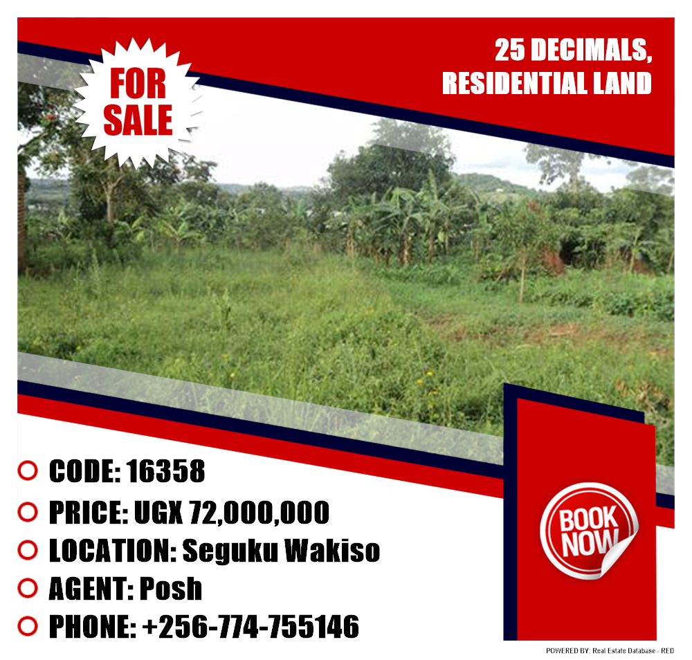 Residential Land  for sale in Seguku Wakiso Uganda, code: 16358