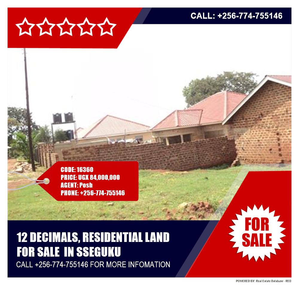 Residential Land  for sale in Seguku Wakiso Uganda, code: 16360
