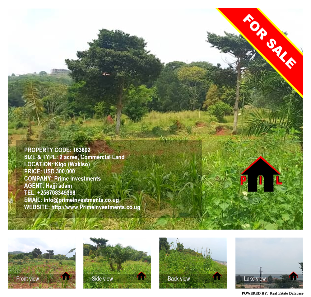 Commercial Land  for sale in Kigo Wakiso Uganda, code: 163602