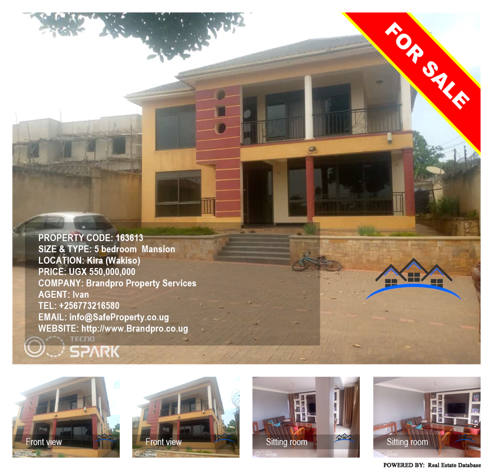 5 bedroom Mansion  for sale in Kira Wakiso Uganda, code: 163613