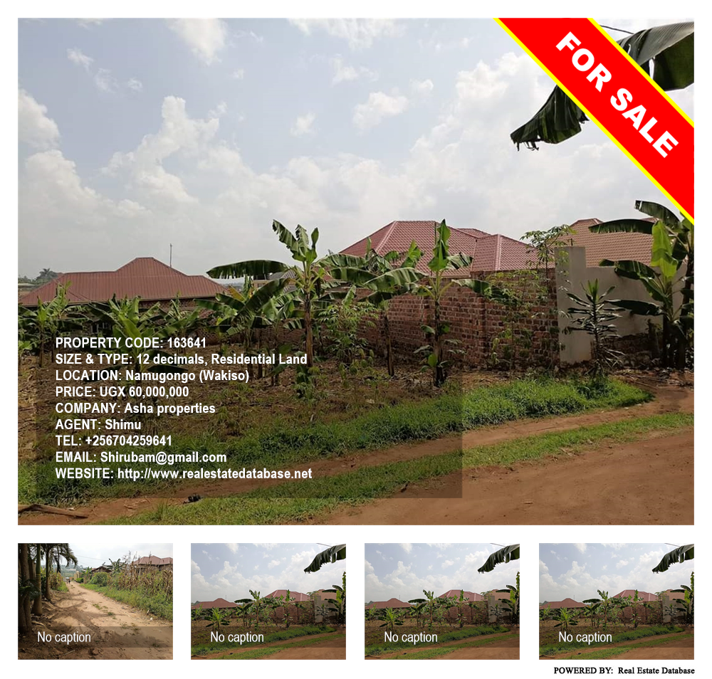 Residential Land  for sale in Namugongo Wakiso Uganda, code: 163641