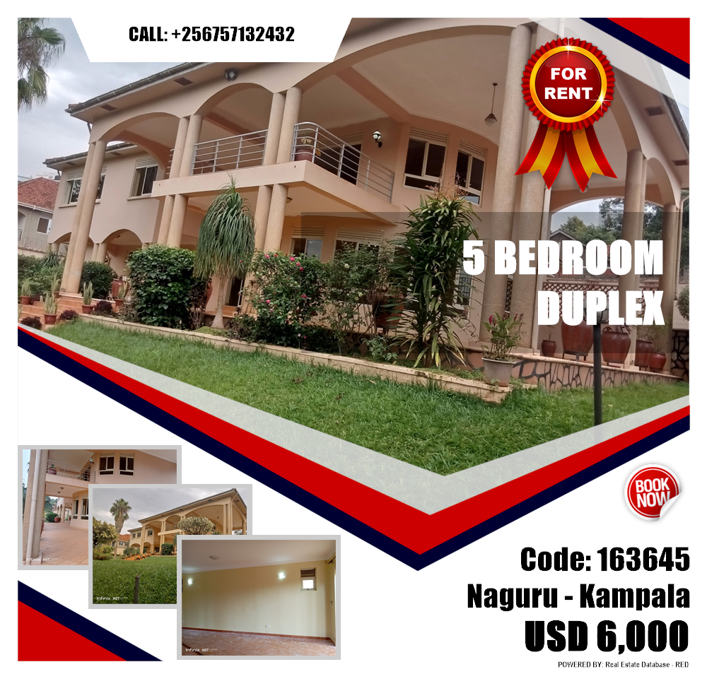 5 bedroom Duplex  for rent in Naguru Kampala Uganda, code: 163645