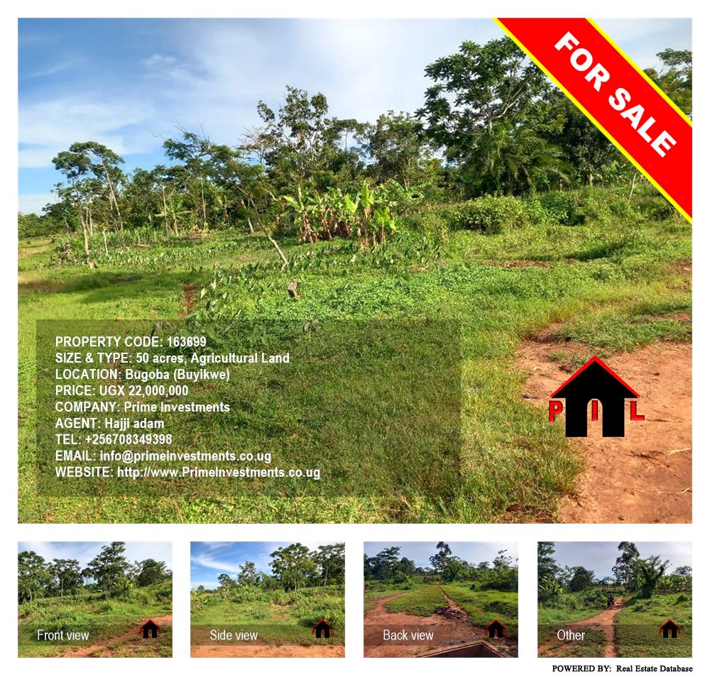 Agricultural Land  for sale in Bugoba Buyikwe Uganda, code: 163699