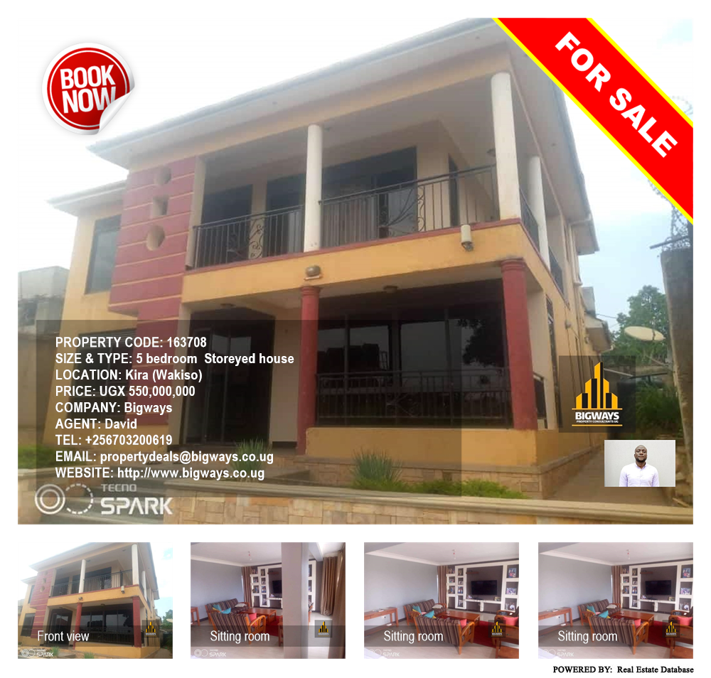 5 bedroom Storeyed house  for sale in Kira Wakiso Uganda, code: 163708