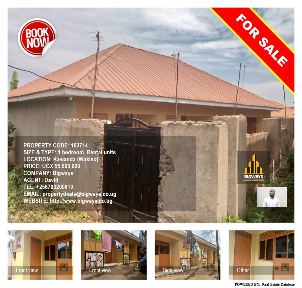 1 bedroom Rental units  for sale in Kawanda Wakiso Uganda, code: 163714