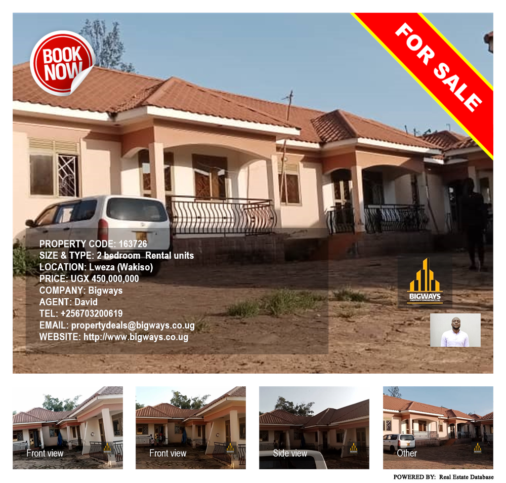 2 bedroom Rental units  for sale in Lweza Wakiso Uganda, code: 163726