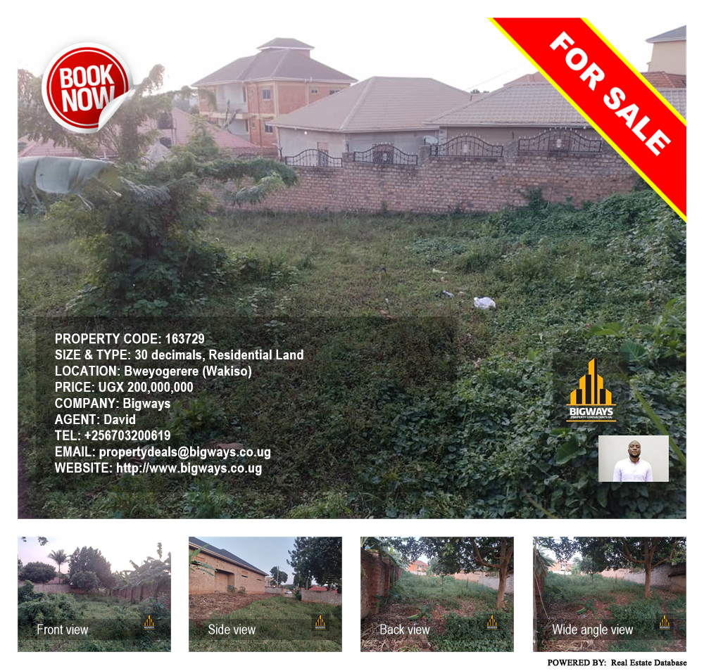 Residential Land  for sale in Bweyogerere Wakiso Uganda, code: 163729