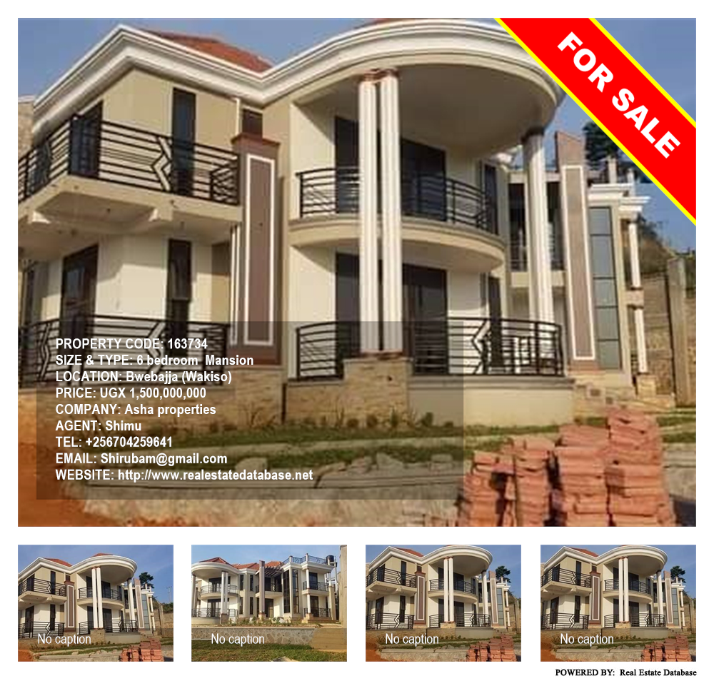 6 bedroom Mansion  for sale in Bwebajja Wakiso Uganda, code: 163734