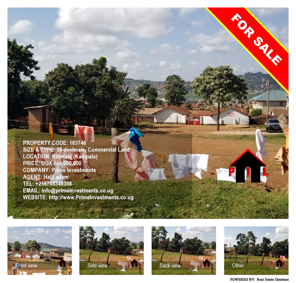 Commercial Land  for sale in Kitintale Kampala Uganda, code: 163746