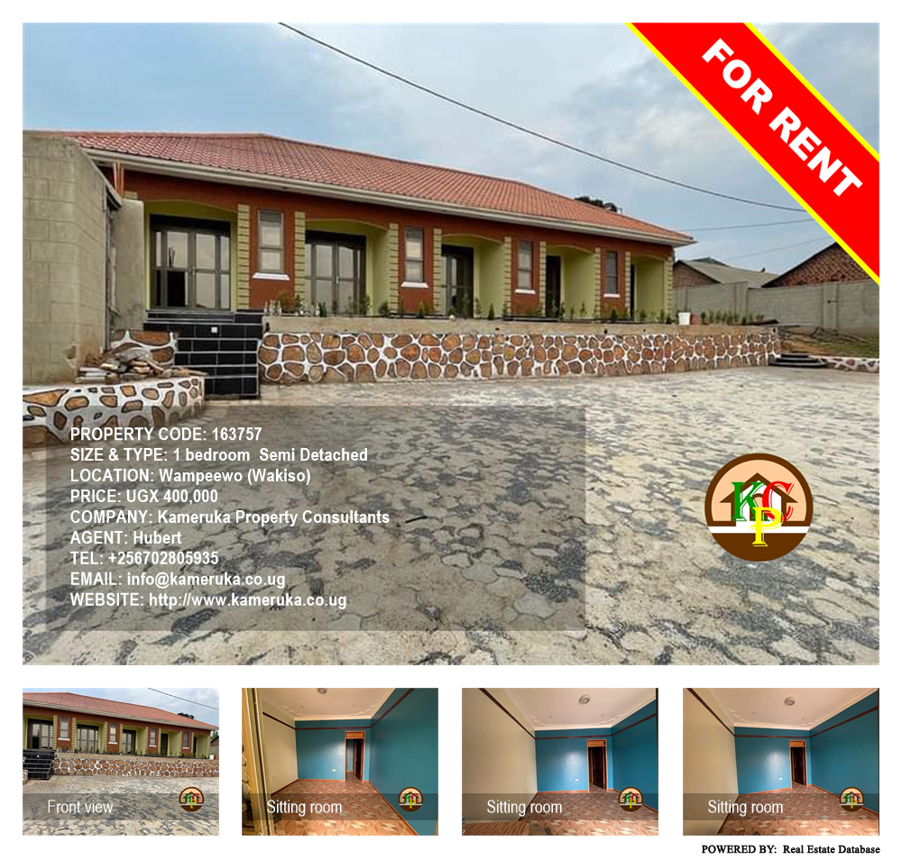 1 bedroom Semi Detached  for rent in Wampeewo Wakiso Uganda, code: 163757