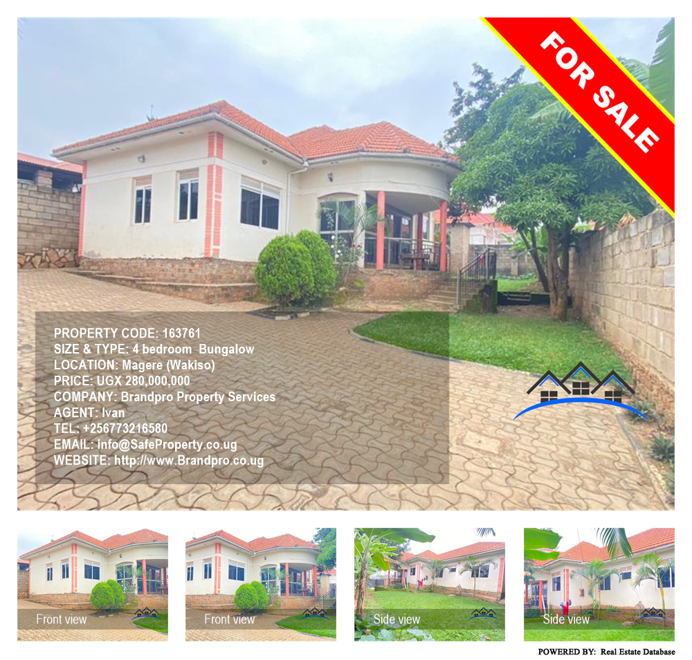 4 bedroom Bungalow  for sale in Magere Wakiso Uganda, code: 163761
