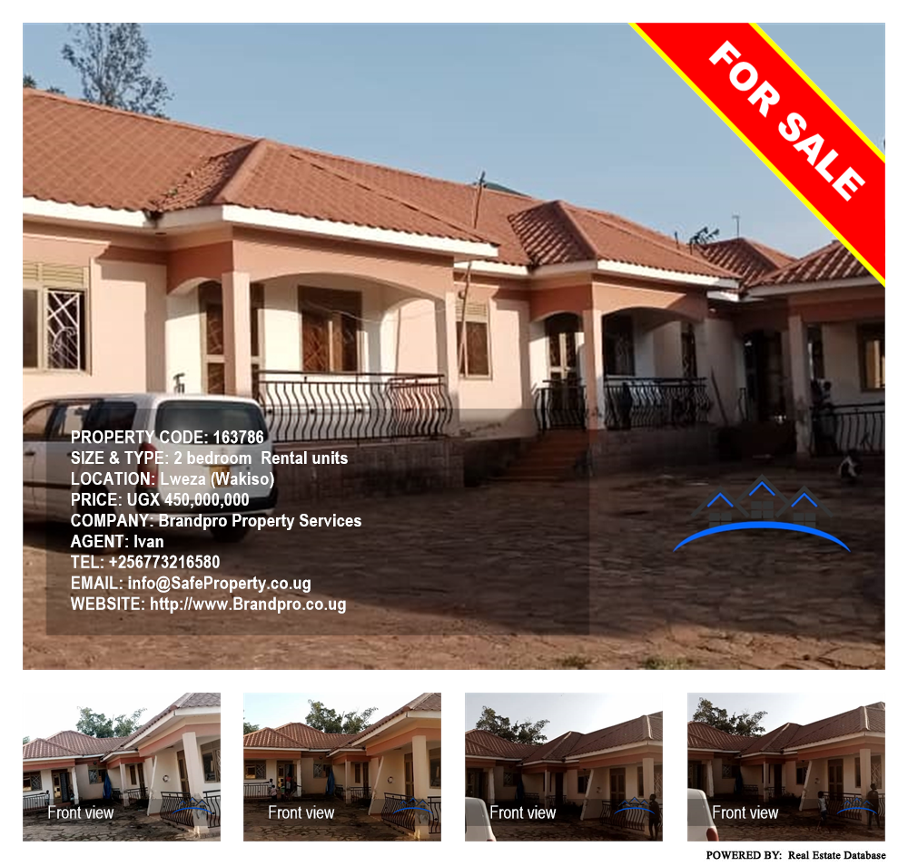 2 bedroom Rental units  for sale in Lweza Wakiso Uganda, code: 163786