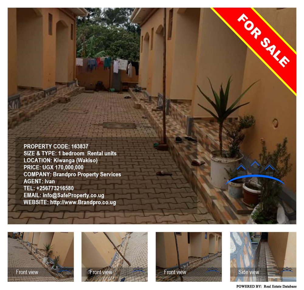 1 bedroom Rental units  for sale in Kiwanga Wakiso Uganda, code: 163837
